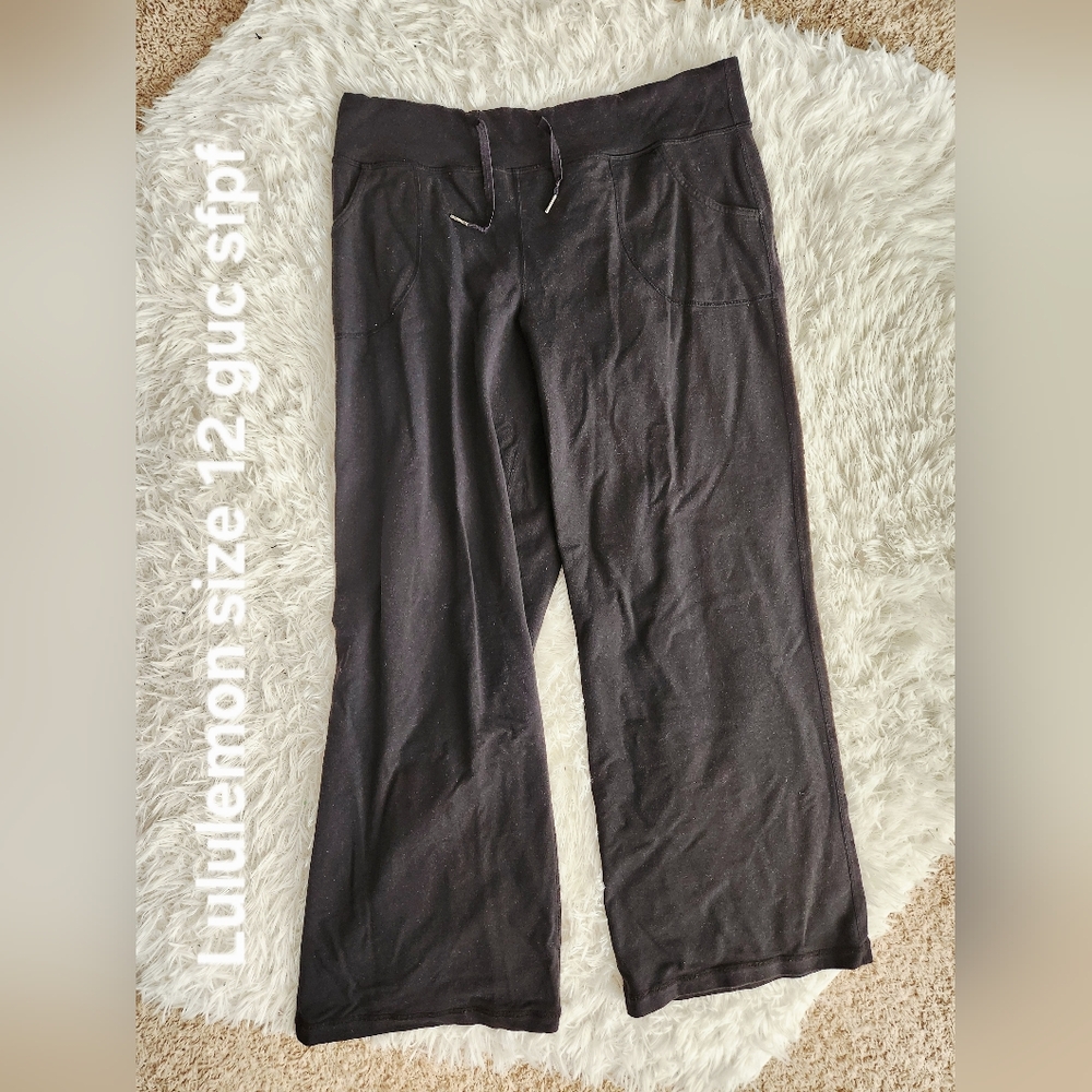 Lululemon Athletica Black Wide Leg Pants